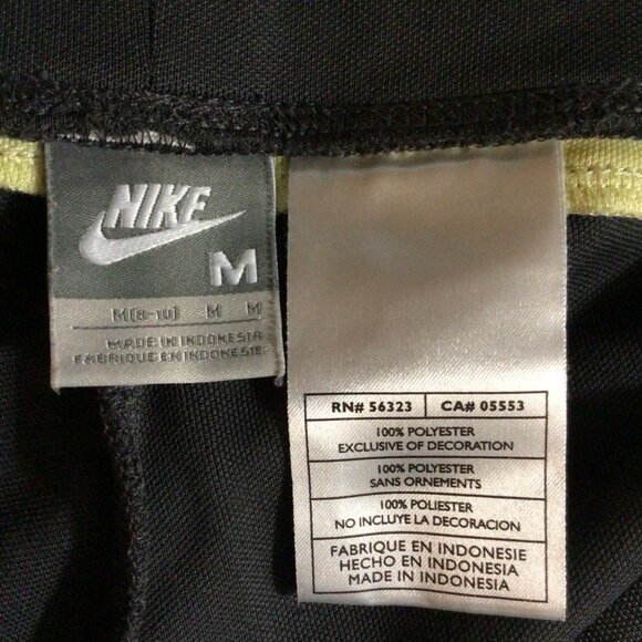 Nike Pants Women’s M Medium 8 10 Gray Striped Cropped Capri Active Wear Athletic - Picture 7 of 10